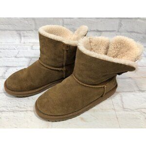 UGG ADORIA TEHUANO Chestnut Pull-on Boots Big Girls 6 /36 #1017785y